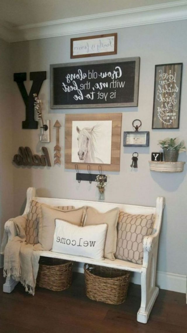 39+ Best Casual Farmhouse Wall Decor Inspirations Ideas – Tomorroom.com