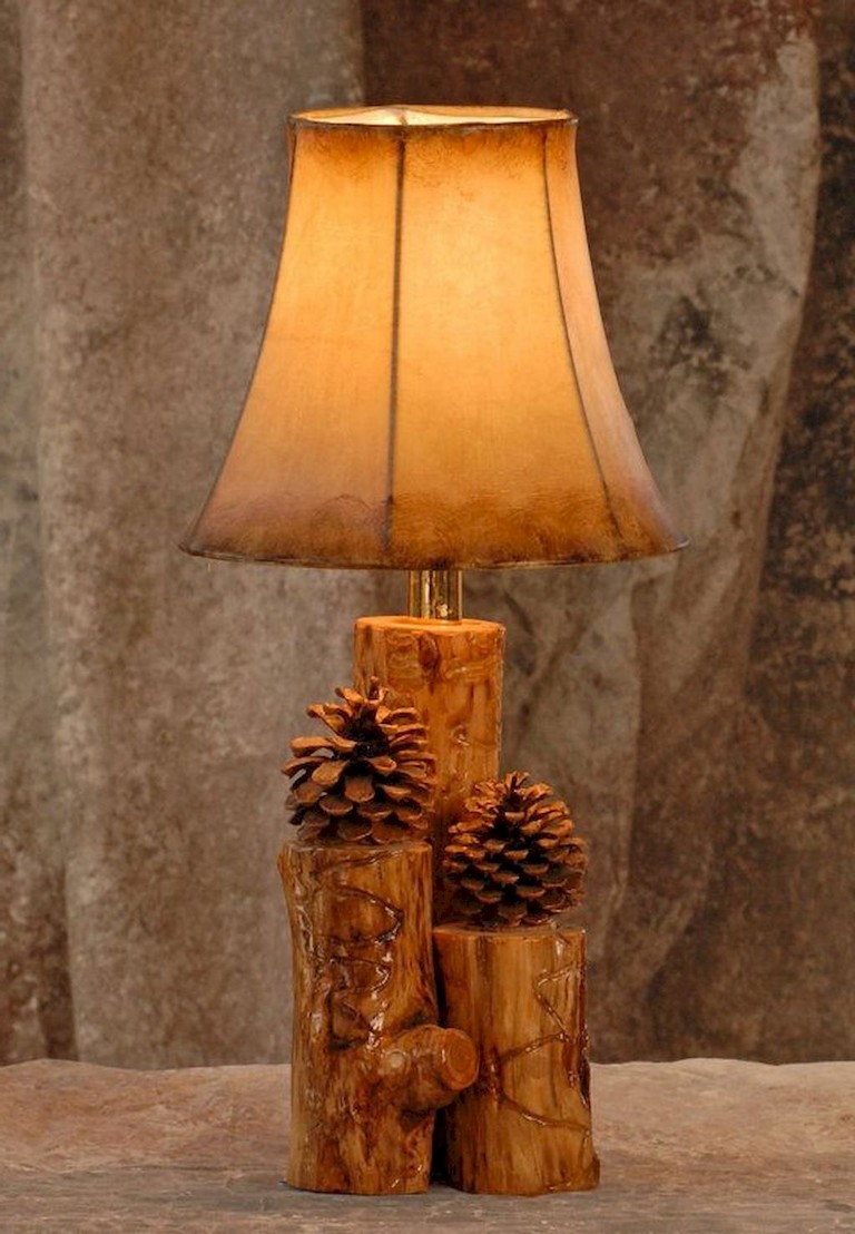 40+ Inspired DIY Wooden Lamps Decorating Ideas